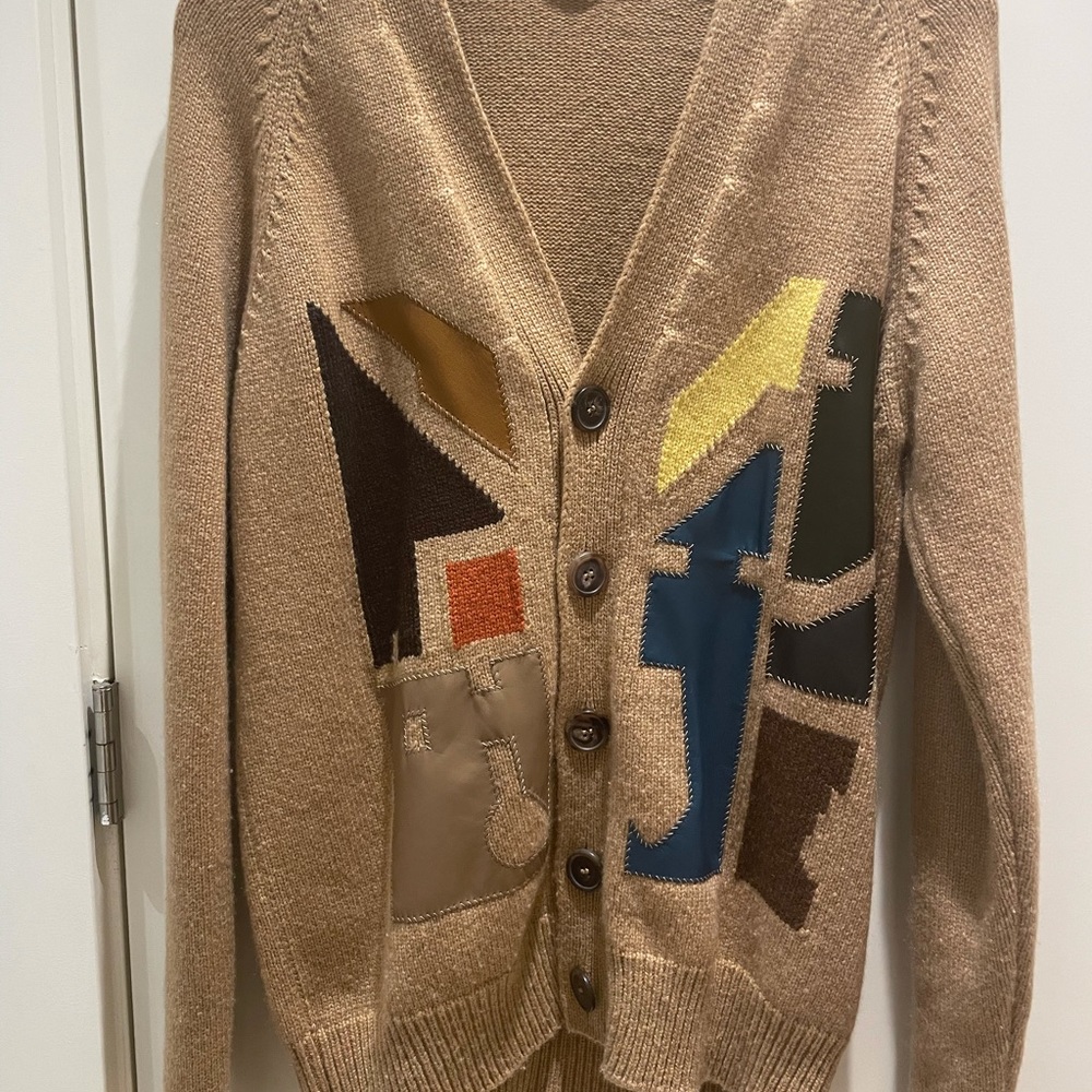 Authentic Hermes men’s cardigan sweater M